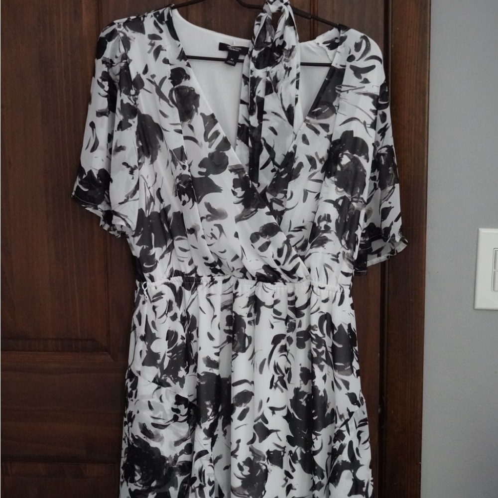 Floral wrap dress